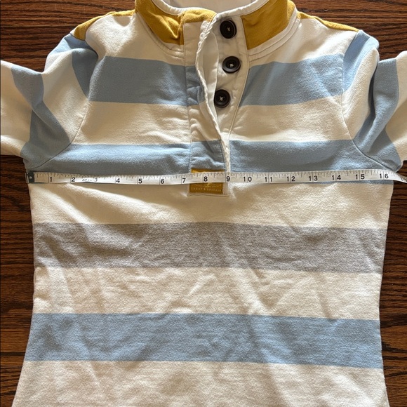 Joules Saunton Funnel Neck Rugby Stripe Pullover, Size 2 - Picture 6 of 7